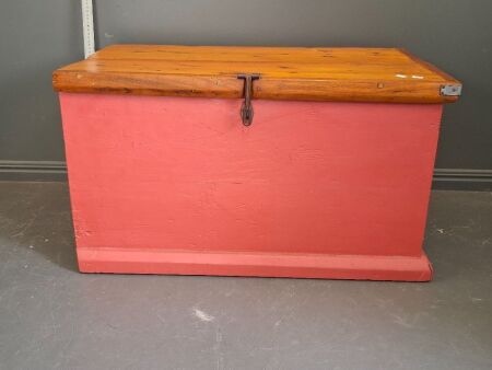 Solid Vintage Wooden Storage Box