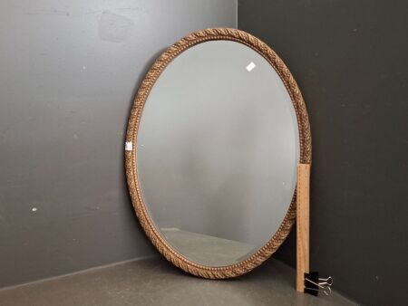 Ornate Oval Bevelled Glass Mirror