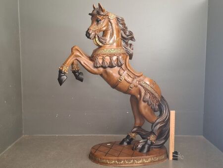 Large Resin Rearing Stallion