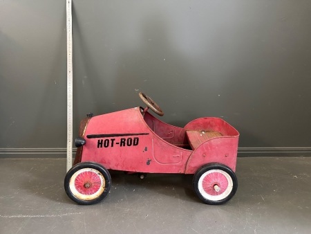 Hot Rod Red Pedal Car - Reproduction