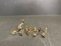 10 x Swarovski Crystal Figurines