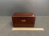 Antique Mahogany Tea Caddy - C1920 - 3