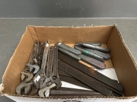 Selection of Adjustable Wrenches, Stanley Knives & Files - 2