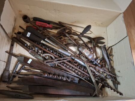 Mixed Lot of Drill Bits - Files - Screwdrivers and More