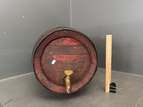 Bollon Wooden Beer Keg with Brass Tap