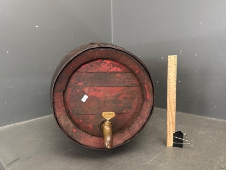 Bollon Wooden Beer Keg with Brass Tap