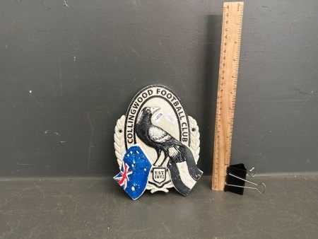 Collingwood Football Club Cast Iron Plaque