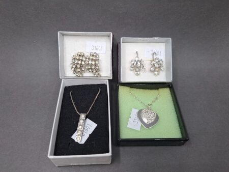 Mixed Silver Tone Jewellery Lot