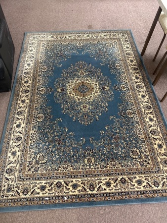 Blue Moro Styled Rug - Made in Turkey