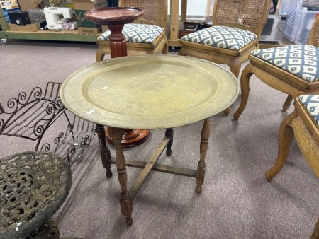 Vintage Brass Tea Table