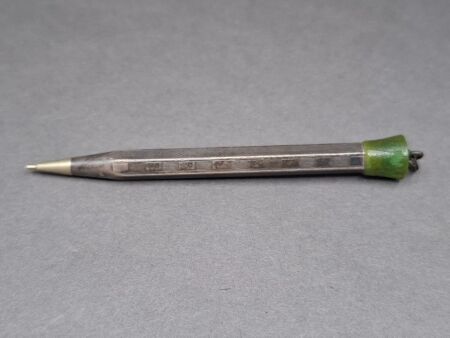 Antique Sterling Silver Pencil Pendant - Made in Germany