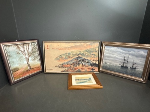 Four Mixed Art Works