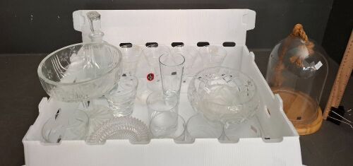 Lot of Crystal and Glassware