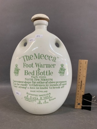 Antique Winton Grimwades 'Mecca' Ceramic Water Bottle