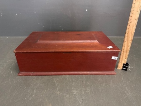 Vintage Wooden Storage Box 