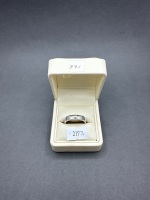 Silver Toned Ring - Size S - 2