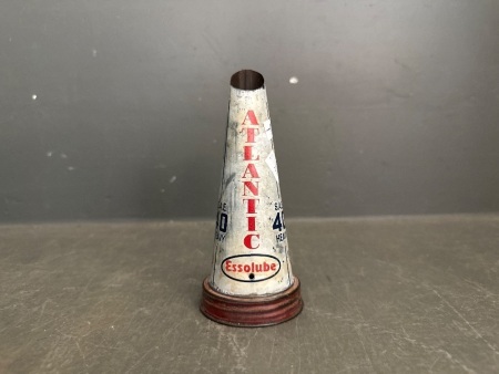 Vintage Atlantic Essolube Pourer Bottle Top