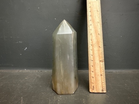 Obelysk Grey Coloured Crystal Healing Point - From Madagascar 