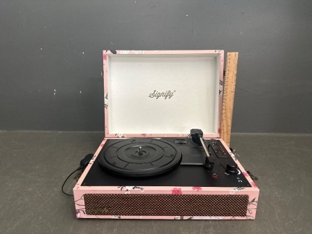 Pink Floral Signify Record Player