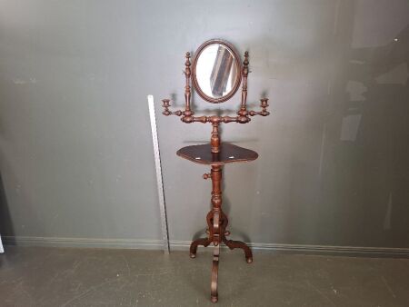 Antique Mahogany Gentlemans Shaving Vanity 