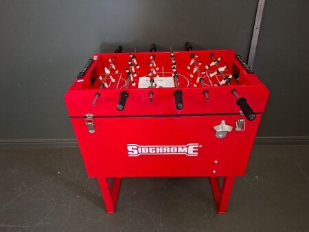 Retro Sidchrome Foosball Table with Built in Cooler