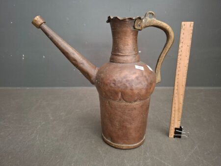 Antique Handmade Possibly Brass/Copper Water Jug