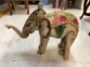 Carved Timber Elephant & Felted Dinosaur - 2
