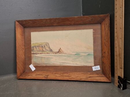 Original H.C.Simpson Watercolour Painting - Point Danger NSW - 1941