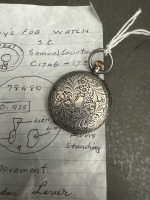 Antique Silver Ladies Fob Watch  - 2