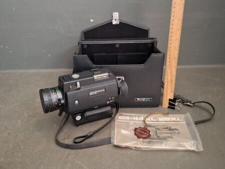 Sankyo ES-44XL/25XL Super 8 Camera with Case