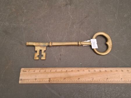 Large Vintage Skeleton Key - Brass