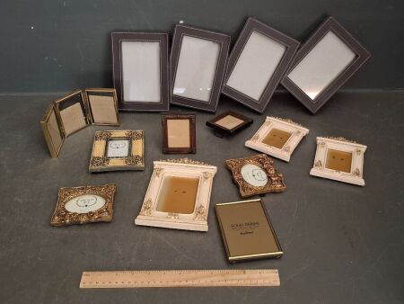 Lot of Mixed Sized Picture Frames