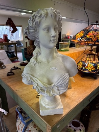 Plaster Victorian Ladies Bust