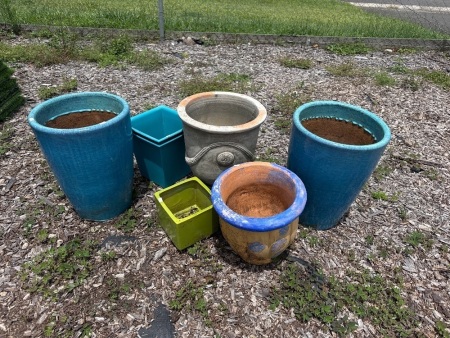 Selection of Various Garden Pots