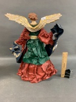 Christmas Story Papier Mache Angel Tree Topper or Table Centrepiece - 3