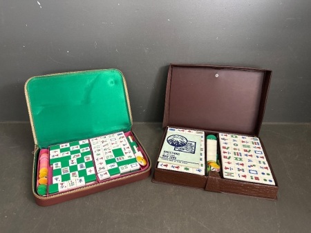 2 x Mahjong Sets in Cases