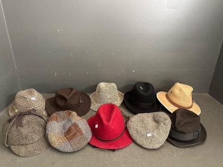 Large Selection of Dress Hats & Tweeds