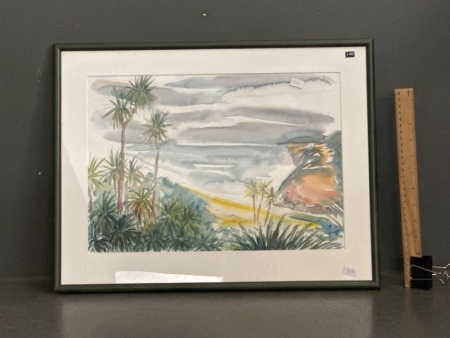 Original Water Colour Signed - Northern NZ Scene