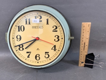 Vintage Seiko Wall Slave Clock - Converted to Battery