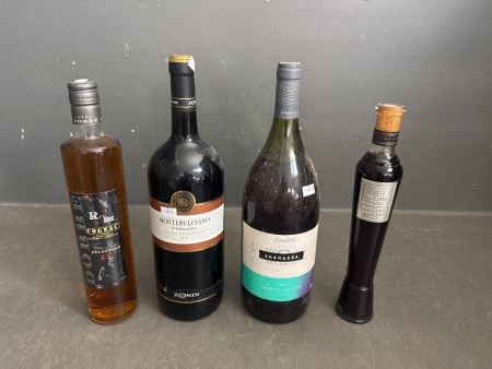 Large Lot of 4x various wines & spirits