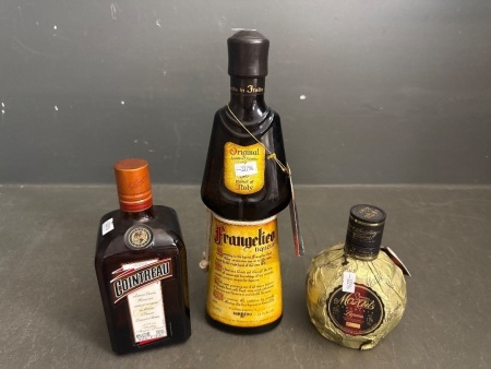 3x Different Vintage Liqueurs