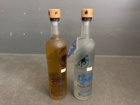 2x El Charro Tequila - Includes 1x Bottle of El Charro Tequila Silver - 1x Bottle of El Charro Tequila Anejo