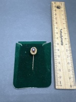 9ct Gold and Garnet Tie Pin - 2