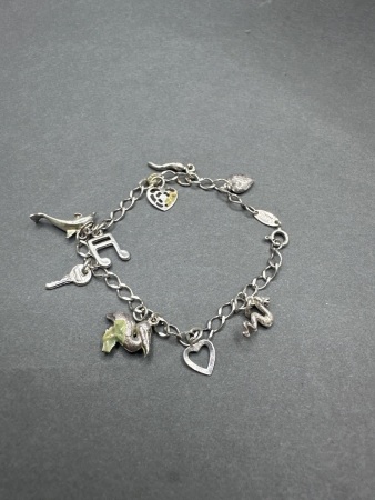 Sterling Sliver Charm Bracelet