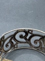 Ornate Sterling Silver Cuff Bracelet  - 3