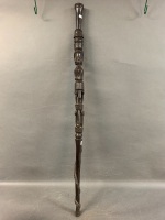 Carved Ceremonial Hardwood Walking Stick from PNG