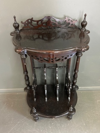 Victorian Mahogany Canterbury