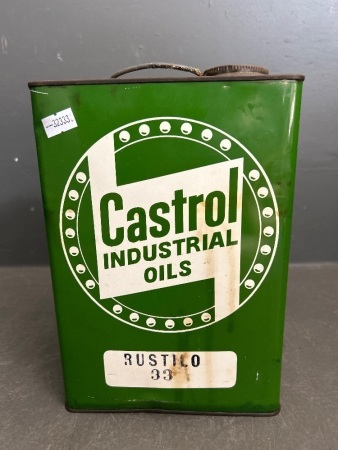 Castrol Industrial Oil Tin 1gal - near mint condition