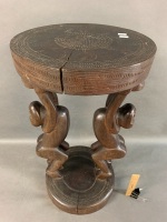 Vintage Hand Carved Trobriand Island Table - 2