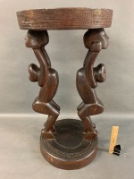 Vintage Hand Carved Trobriand Island Table - 4